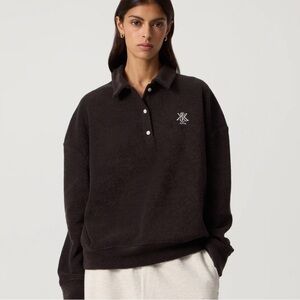 KITH Women Selma Boucle Towel Polo Long Sleeve